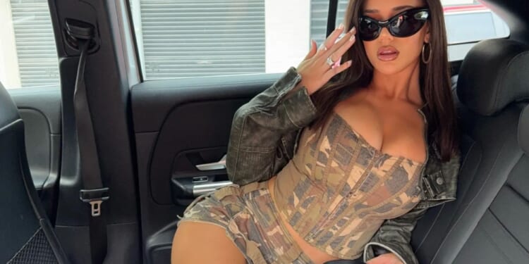 Love Island star with show’s biggest ever boobs wows in camo corset and mini skirt after snogging Demi Sims