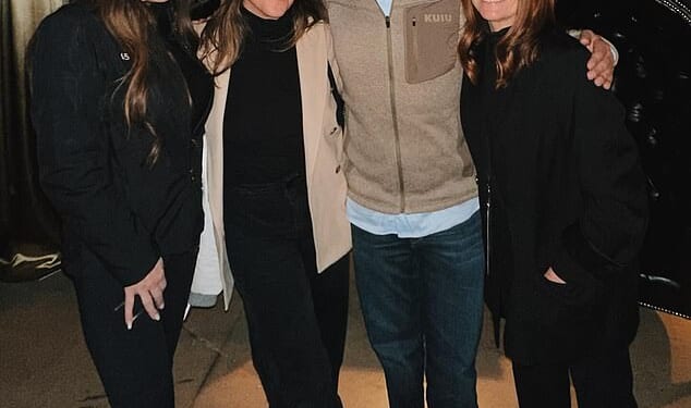 Jessica Kraus (right) with Donald Trump Jr and his then-fiancée Kimberly Guilfoyle (left) and Kraus' photographer Denise Bovee
