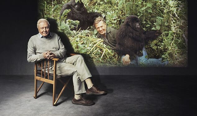 Sir David Attenborough marked his 100th birthday on Friday (pictured in Making Life on Earth: Attenborough's Greatest Adventure)