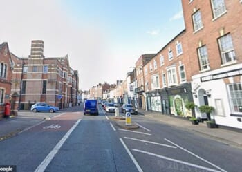 Police responded to a report that a woman was raped in an alleyway off The Tything in Worcester (pictured) after the alleged incident which police believe happened between 6am and 8.30am on Saturday