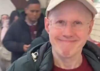 Thomas Abdullah Bourne posted a video showing him pestering Matt Lucas on the London Underground and shouting, 'Free Palestine. Free Palestine, Matt Lucas'