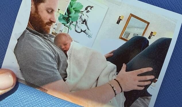 The Duchess of Sussex took to Instagram to post a pair of unseen photos of Archie, one of the young prince lying on his father's chest