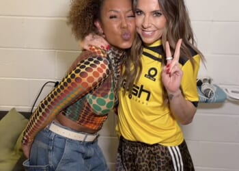 Mel C and Mel B brought back iconic 90s nostalgia on Saturday night, as the duo shared a surprise Spice Girls reunion onstage