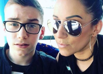 Pictured: Mother and son Charlie and Laura Haynes, who have been jailed after they attacked a family friend with a hammer