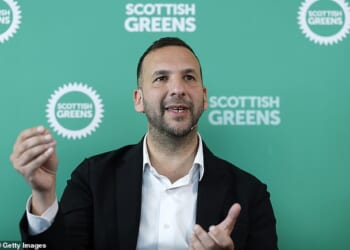 Zack Polanski (pictured) said the Greens would introduce a £15-an-hour minimum wage and cap bosses' pay