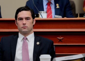 GOP Rep. Brandon Gill of Texas listens during a hearing with the House Budget Committee on Capitol Hill on May 16, in Washington, D.C.