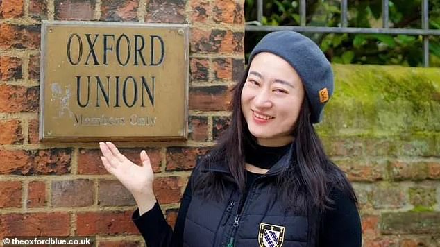 The Oxford Union has been plunged into fresh chaos after it kicked out another president-elect ¿ this time over alleged election fraud (pictured: Catherine Xu)