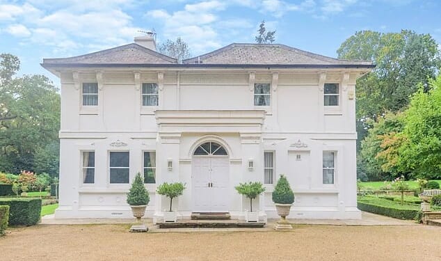 She's one of the favourites to become the new host of Strictly Come Dancing but Alex Jones already has a seismic job on her hands - renovating her country mansion (pictured)