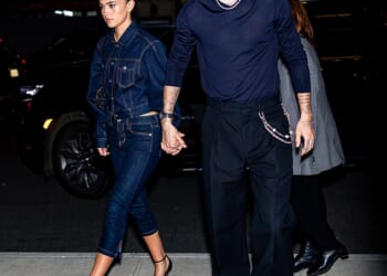 Romeo Beckham and Kim Turnbull looked just like Posh and Becks as they stepped out in New York on Sunday - ahead of an 'awkward reunion' with estranged brother Brooklyn at the Met Gala
