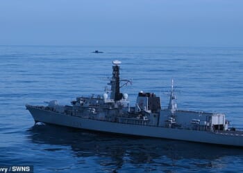 Prior to her retirement HMS Iron Duke carved out a niche escorting Russian ships through the English Channel