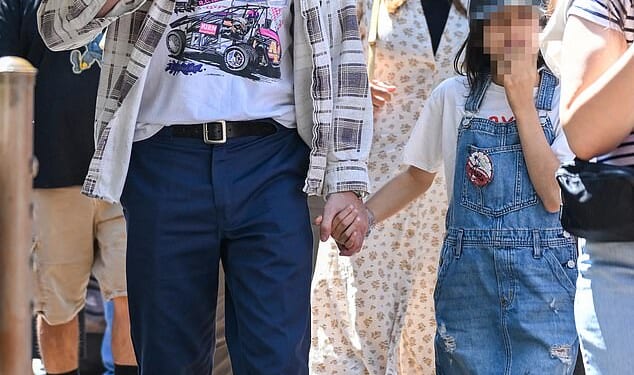 Ryan Gosling and his longtime partner Eva Mendes celebrated their youngest daughter Amada's ninth birthday in Disneyland on Wednesday