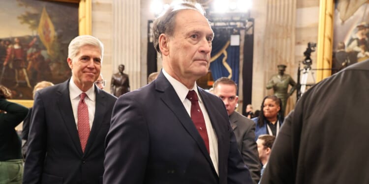 Associate Supreme Court Justice Samuel Alito Jr. attends inauguration ceremonies in the Rotunda of the U.S. Capitol on Jan. 20, 2025, in Washington, D.C.
