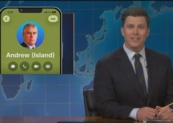 Saturday Night Live took aim at King Charles III's historic visit to America as they mocked President Trump's association with the royal's disgraced brother Andrew