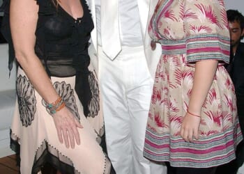 Sarah and Eugenie with P.Diddy... the rapper was said to be obsessed with the Royal Family