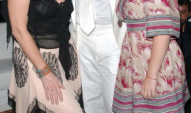 Sarah and Eugenie with P.Diddy... the rapper was said to be obsessed with the Royal Family