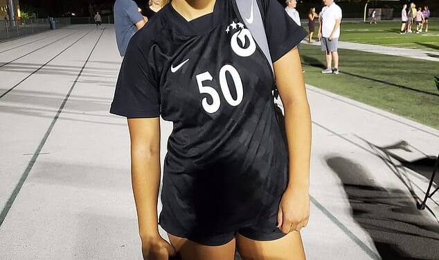 Oteta Kristina Kitiona was accused by authorities of repeatedly 'engaging in sexual activties' with a 14–year–old minor when she was 19 years old