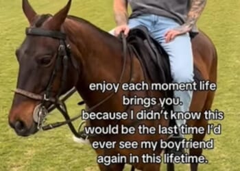 Kate Cassidy has shared footage of Liam Payne cantering up a polo pitch on a trim bay pony