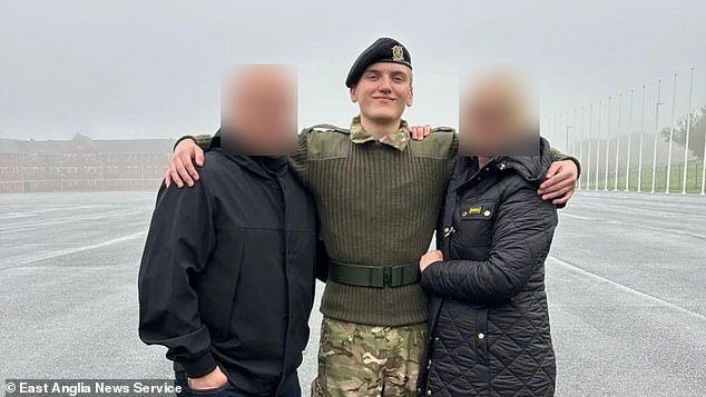 Connor Williamson, 17, had dreamed of serving his country since he was a little boy. But his time at the Army Foundation College in Harrogate, North Yorkshire, was cut short after he suddenly dropped out