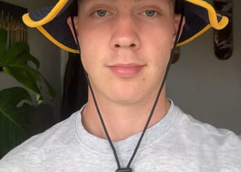 Lewis Gould, now 21, was in his second year at university when he first noticed a dull ache in his left testicle