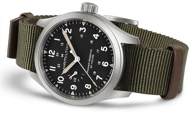 Collectable cache: The Hamilton Khaki Field Mechanical 250 has been described as one of the 'hottest entry level watches' by the fashion magazine GQ