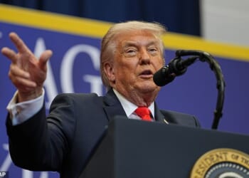 President Donald Trump made light of the shooting at the White House Correspondents' Dinner during a trip to the Villages in Florida on Friday. 'What's more secure than the Villages?' he said