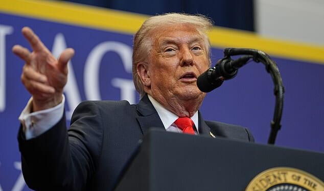 President Donald Trump made light of the shooting at the White House Correspondents' Dinner during a trip to the Villages in Florida on Friday. 'What's more secure than the Villages?' he said