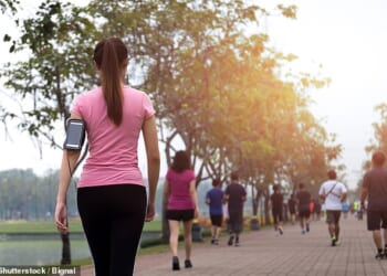 Scientists say around 8,500 daily steps could help dieters stop the weight creeping back on