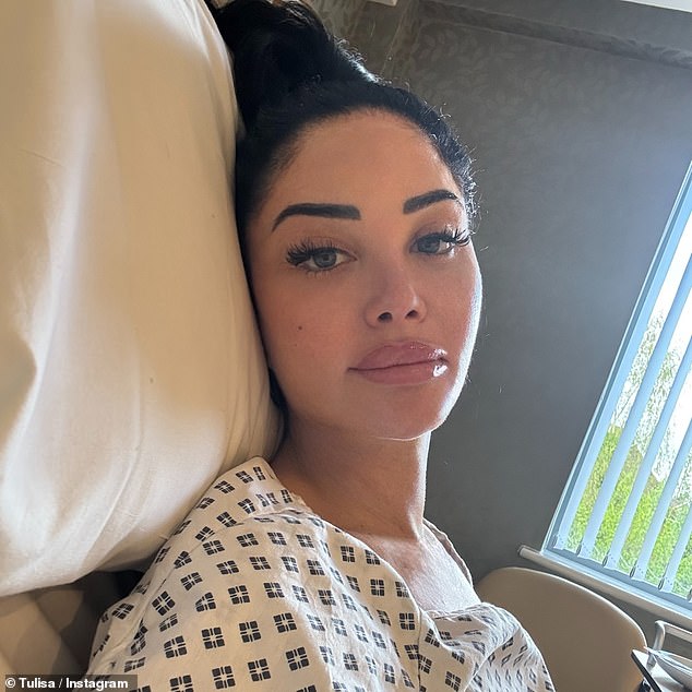 Tulisa revealed she learned the devastating news that her best friend Michelle had been diagnosed with an aggressive cancer on the same day of her surgery, with the stress and upset triggering her Bell¿s palsy attack