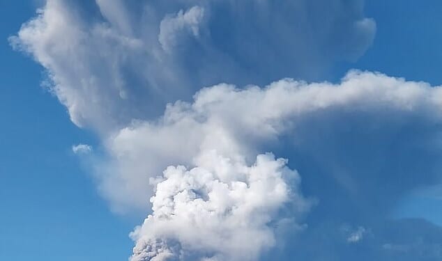 Three hikers were killed and 10 were missing after a volcano on Indonesia's eastern Halmahera island erupted on Friday