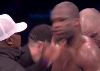 Watch as Daniel Dubois’ coach SLAPS his face twice in sobering corner moment during Fabio Wardley fight