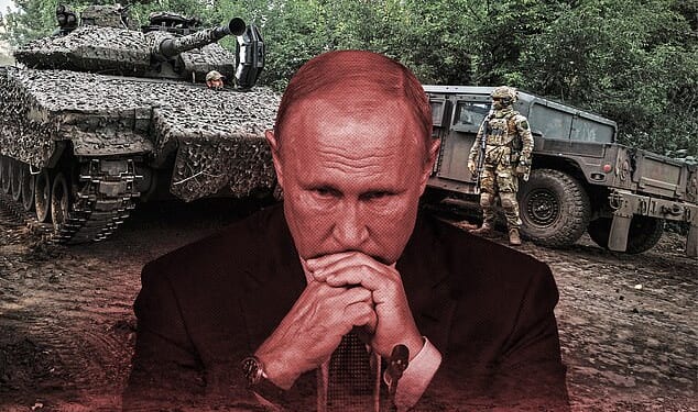 Battle tested: Ukrainian soldiers using the CV90 on the front line of the war with Vladimir Putin's Russia
