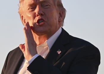 President Trump said the US would start ‘guiding’ – his word – commercial ships out of the Strait of Hormuz, where they have been stranded for more than two months