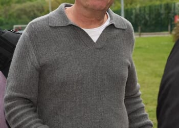 Greater Manchester Mayor Andy Burnham arrives at FC United for a charity football match on May 8, the day after the 2026 local elections