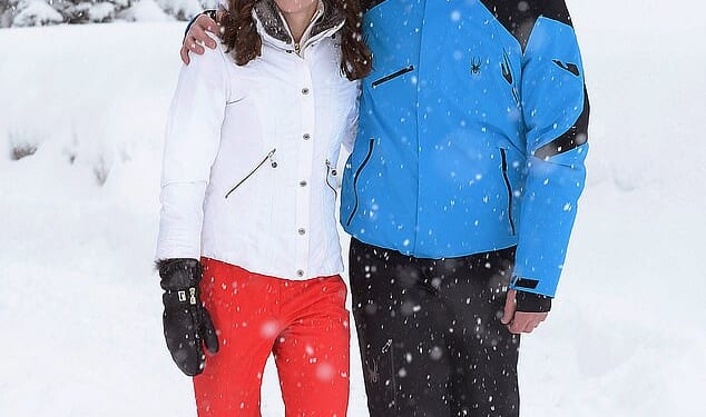 While the Prince of Wales may travel around the globe for royal engagements, private family holidays and trips away must be covered under his own budget. Pictured: the Prince and Princess of Wales during a ski trip in 2016