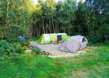 Is this Britain's most expensive non-electric tent pitch this summer? A week's stay at the Beech Estate Campsite in Battle, East Sussex, costs £945, based on August prices