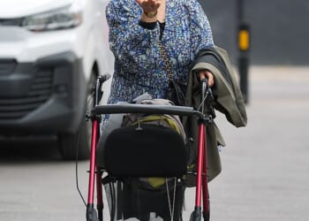 Atidel Boutara Cook blew a kiss to photographers outside Highbury Magistrates' Court after being convicted of criminal damage