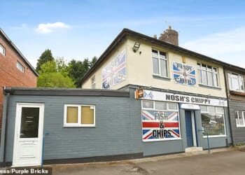 A four-bedroom family home has hit the market for £270,000 - complete with its own traditional fish and chip shop