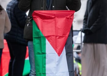 Zac Polanski speaking at a pro-Palestine rally in January 2025. At one time during his stint as a Lib Dem, Polanski was an enthusiastic Zionist
